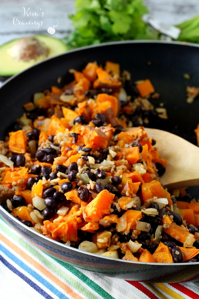 Sweet Potato and Black Bean Vegan Burritos- get ready for a flavor explosion with these yummy healthy burritos!