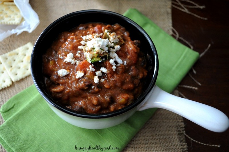 Taco Chili in the Crock Pot | Hungry Healthy Girl