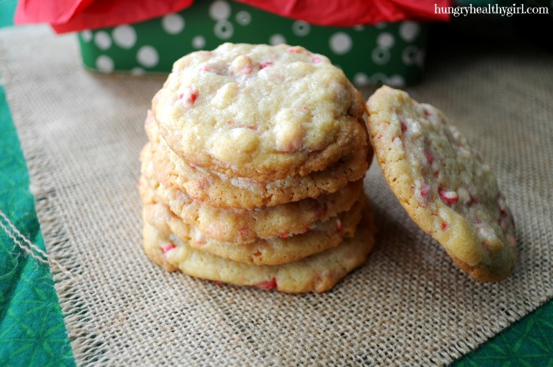 Peppermint Crunch Christmas Cookies | Hungry Healthy Girl