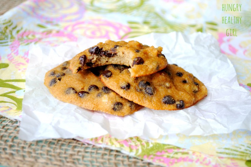 Coconut Flour Chocolate Chip Cookies {gluten-free and Paleo} | Hungry Healthy Girl