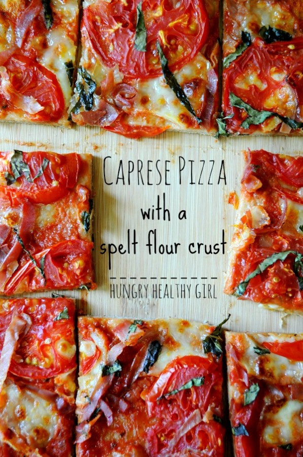 Caprese Pizza with Spelt Flour Dough