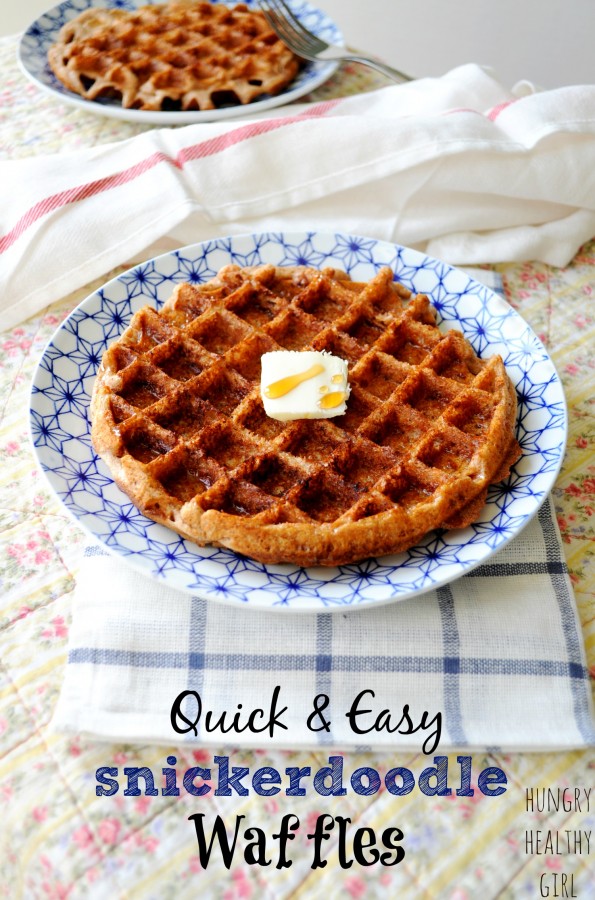 Quick and Easy Snickerdoodle Waffles