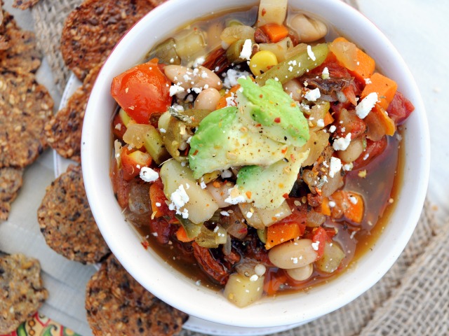 The quickest easiest veggie soup, EVER!