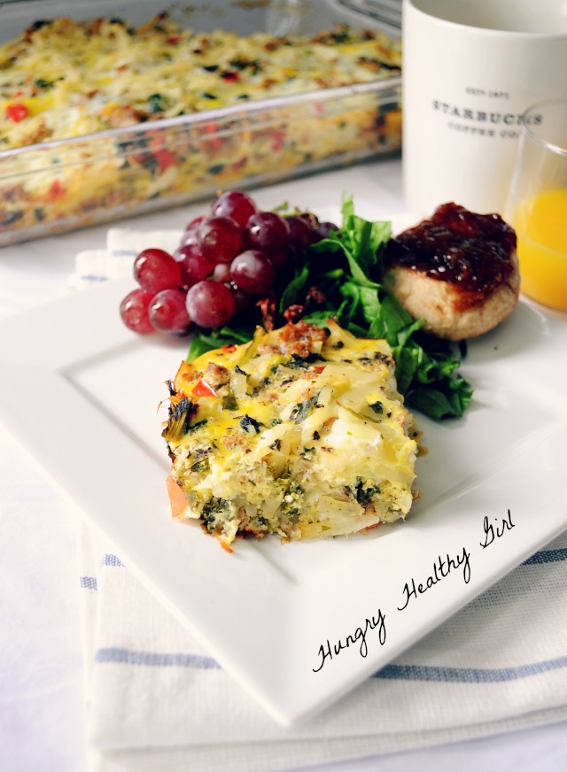 Healthy Italian Sausage Egg Back- an egg-cellent make-ahead meal and perfect for a gathering!