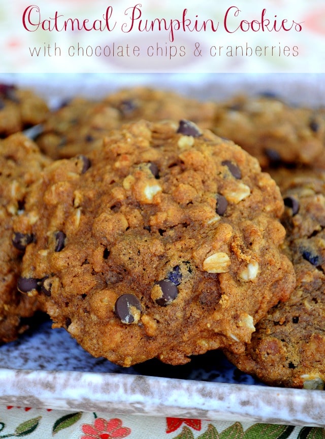 Oatmeal Pumpkin Cookies with chocolate chips and cranberries Kims
Cravings