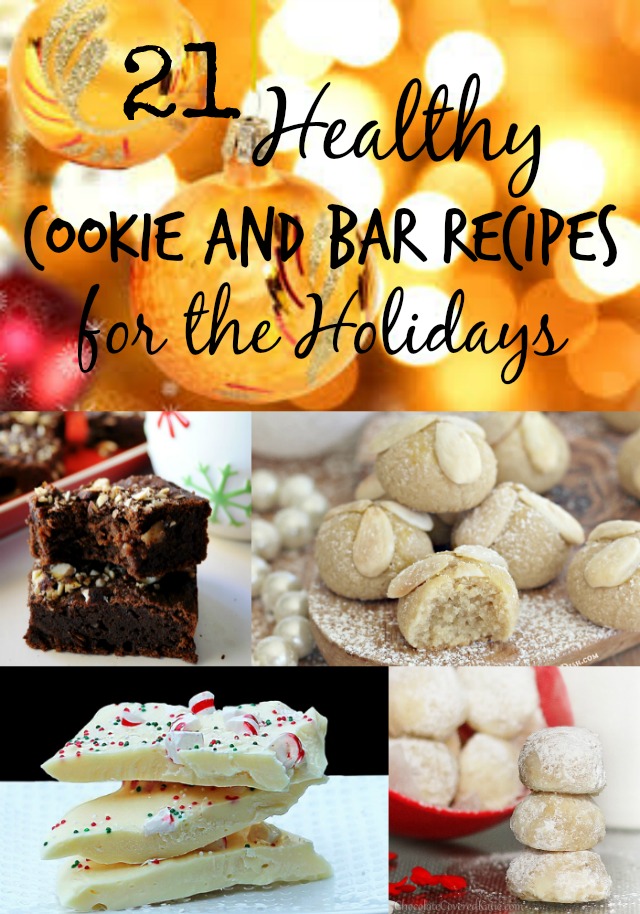 21 healthy cookie and bar recipes for the holidays