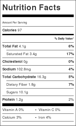 nutritional information for Fudgy Candy Cane Cookies