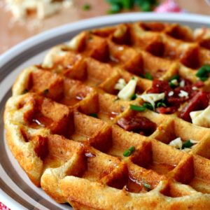 Savory Bacon and Cheese Waffles