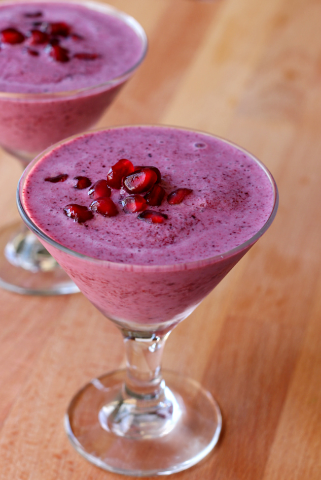 Pomegranate Power Smoothie- A little touch of honey adds just the right amount of sweetness!