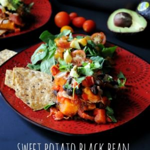 sweet potato black bean taco casserole