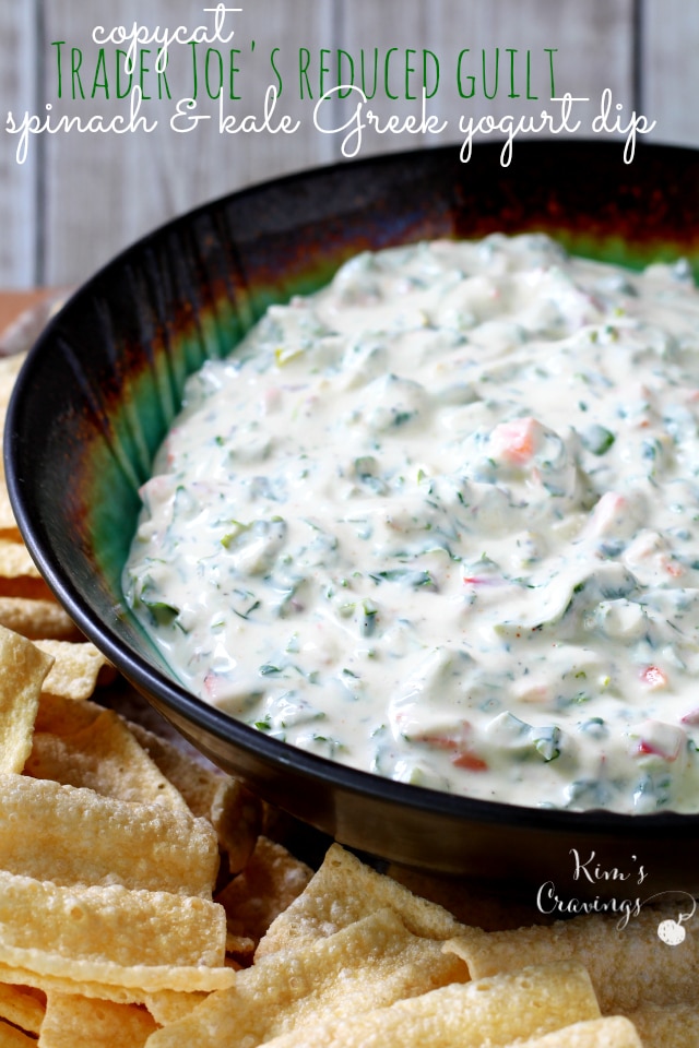 Made up of mostly Greek yogurt and veggies, there's no need to feel guilty about polishing off an entire bowl of this dip!