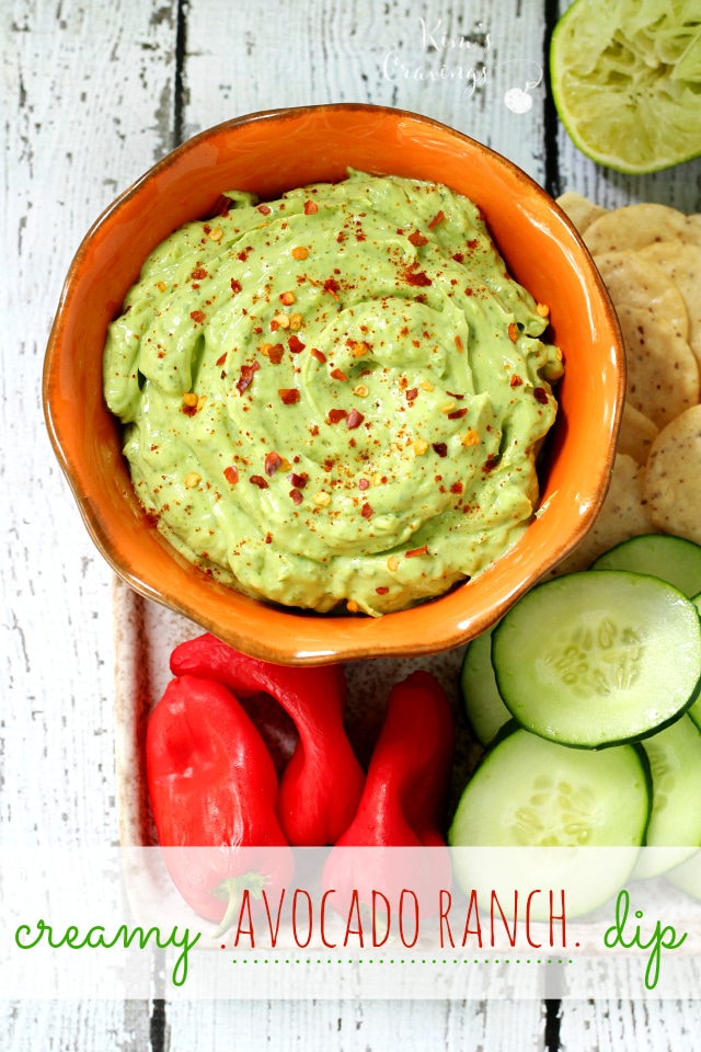 The flavor of this cool creamy avocado ranch dip is truly off the charts. It’s definitely my new go-to when it comes to appetizers!