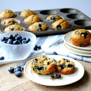 skinny blueberry muffins