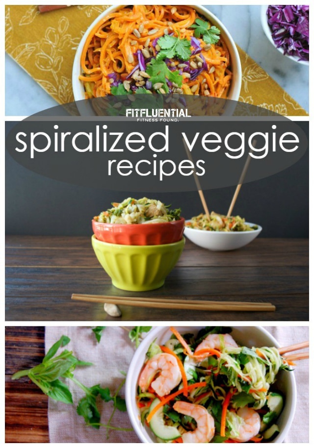 a roundup of incredibly delicious looking spiralized veggie recipes