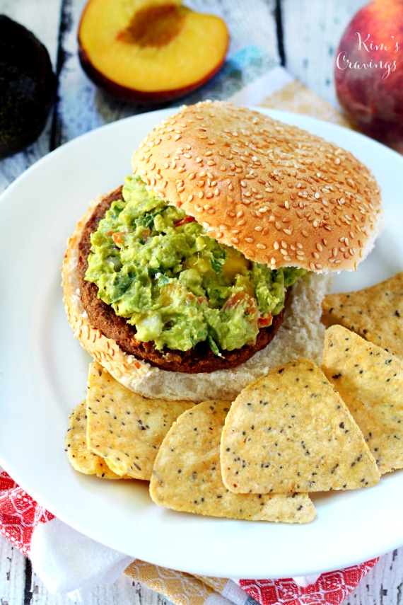 Easy peach guacamole is a simple, yet dazzling, twist on the typical guacamole.