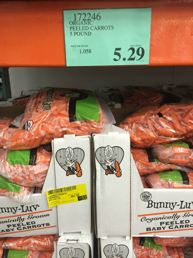 Carrots from Costco