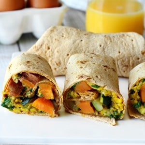 Sweet Potato Breakfast Burritos-There’s nothing like waking up, getting ready for the day and grabbing a nutritious, delicious breakfast that’s ready when you are!