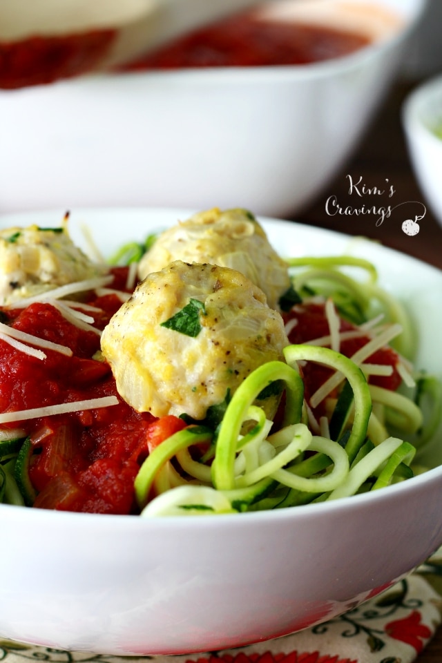 This Skinny Zoodles and Meatball recipe makes for the most fabulous healthy, yet super satisfying meal.