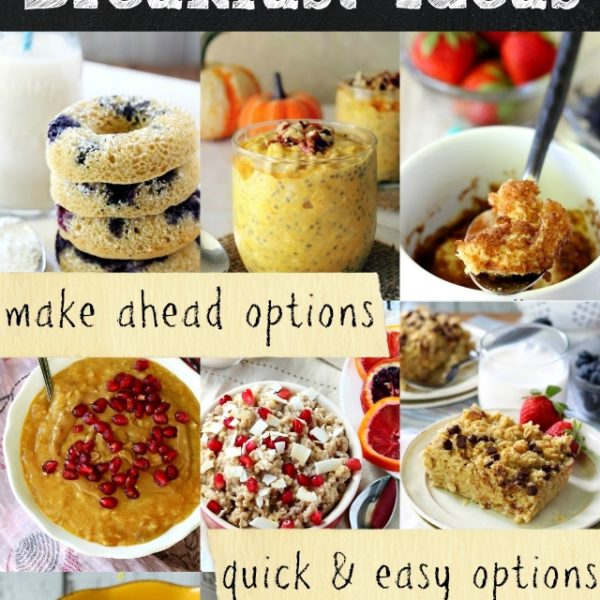 15 Healthy Back-to-School Breakfast Ideas with options for make-ahead meals and quick, easy, ready-to-go meals. Plenty of options for picky kids, starving teens and everyone in between!