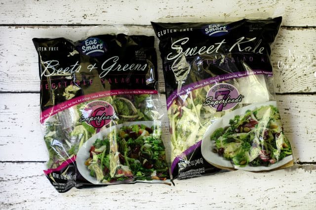 Equally tasty and convenient are the Super Food Gourmet Vegetable Salad Kits.
