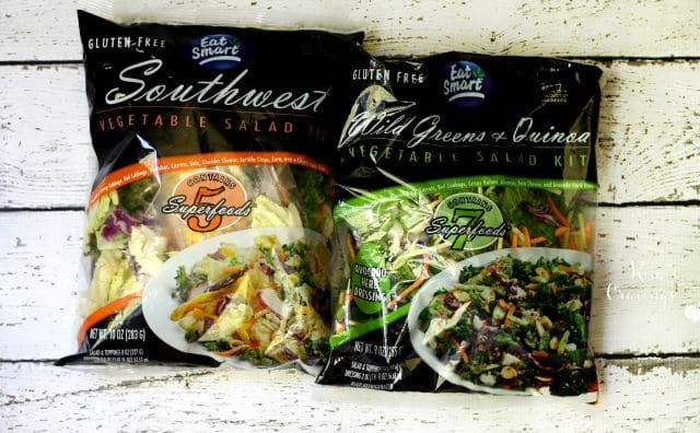 Equally tasty and convenient are the Super Food Gourmet Vegetable Salad Kits.