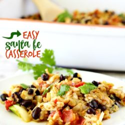 Hands down, the easiest, most flavor, crowd-pleasing dish- this Santa Fe Casserole will have you in and out of the kitchen in a flash!