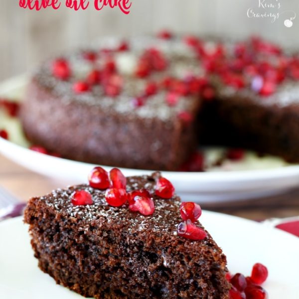 Whole Wheat Chocolate Olive Oil Cake- rich, luscious and absolutely irresistible! Made healthier with whole wheat flour, Greek yogurt and extra virgin olive oil.