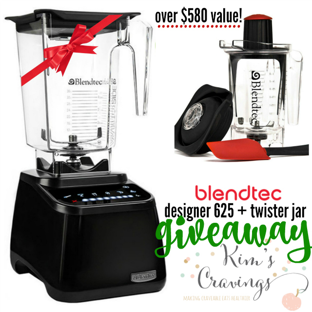 Enter to win the best blender on the market- Blendtec Designer 625 and Twister Jar! A value of over $580!