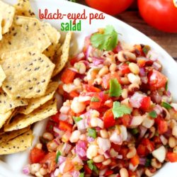 Black-Eyed Pea Salad- a light, fresh, healthy and super tasty appetizer, side dish or topping! (gluten-free and vegan)