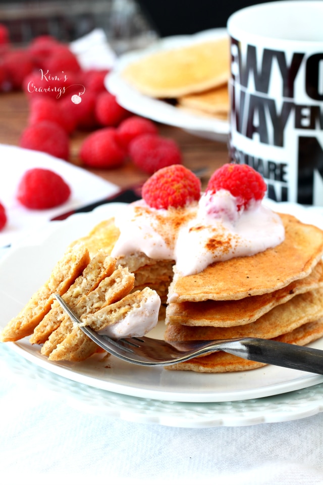 Not only are these the best ever Greek yogurt pancakes, they're also probably the easiest pancakes ever. My go-to most favorite pancakes- yes, they are! Mixing 5 simple ingredients in one bowl or your blender, in less than 15 minutes you can be enjoying this protein packed deliciousness! (gluten-free)