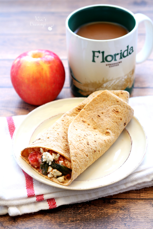 Copycat Starbucks Spinach & Feta Breakfast Wraps are my grab-n-go meal choice when I'm out and need to pick-up a quick bite. I absolutely love the warm, flavorful, satisfying option and I just had to create my own version.