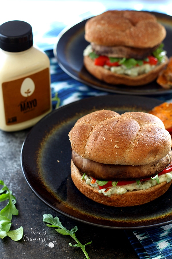 Satisfy your burger craving with meatless Portobello Cheeseburgers- a wonderful explosion of flavors and textures!