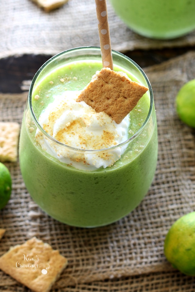 A light refreshing treat, this Key Lime Pie Smoothie is full of good-for-you ingredients and loaded with scrumptious key lime flavor!