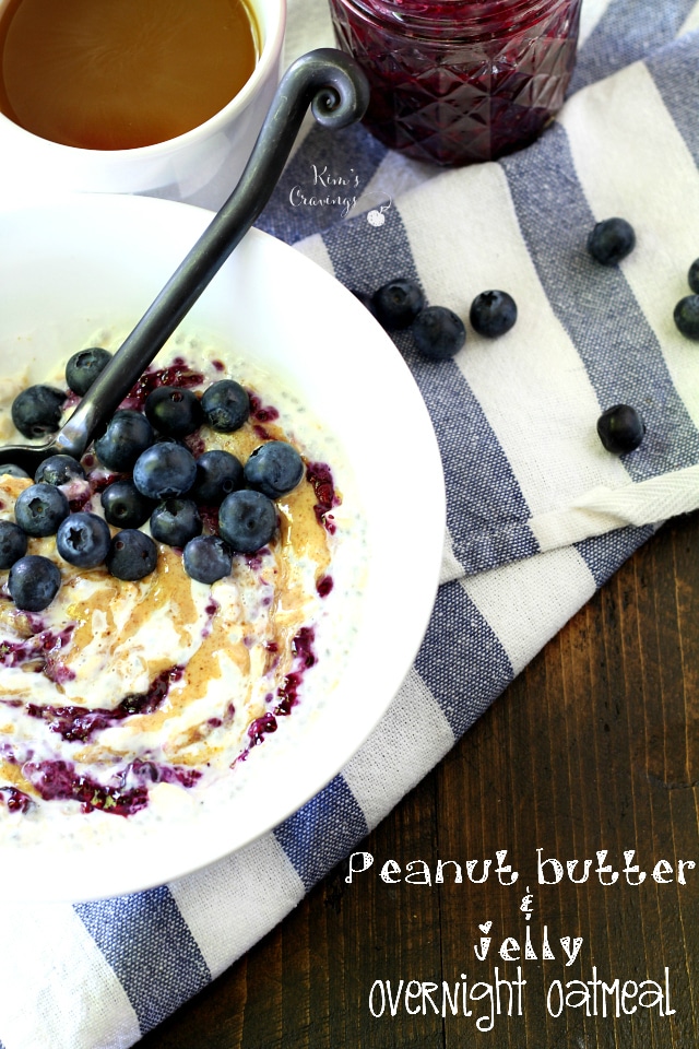 If you think oatmeal is boring, this Peanut Butter & Jelly Overnight Oatmeal is guaranteed to make you see the breakfast favorite in a whole new light! 