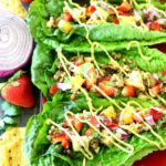 These Healthy Taco Lettuce Wraps have a secret- not only are they packed with irresistible rich flavor, but the meat marries perfectly with savory, earthy mushrooms to take these taco lettuce wraps over-the-top and will leave you begging for more!