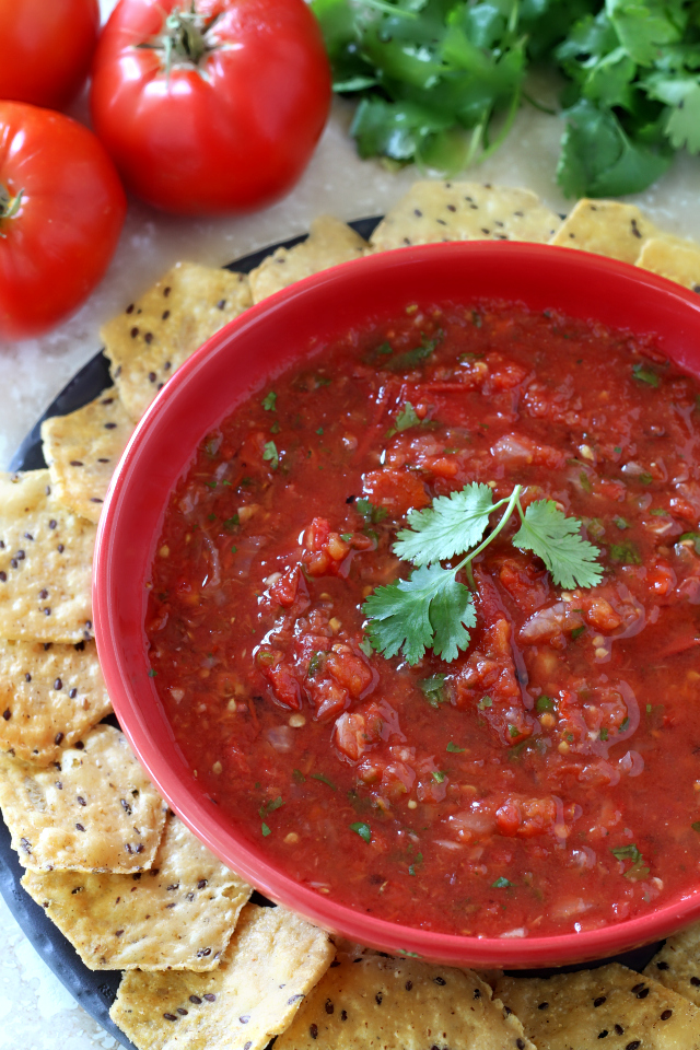 The Best Damn Roasted Salsa is SUPER easy, quick, fresh and delicious with a lovely complex smoky flavor that can't be beat!