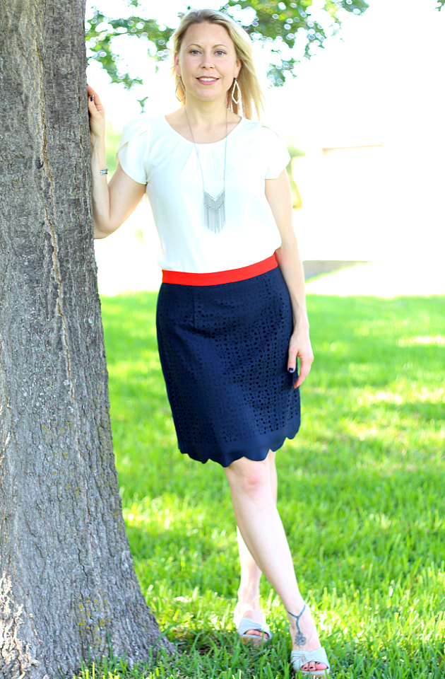 June 2016 Stitch Fix Review- Bastille Tulip Sleeve Blouse by Papermoon