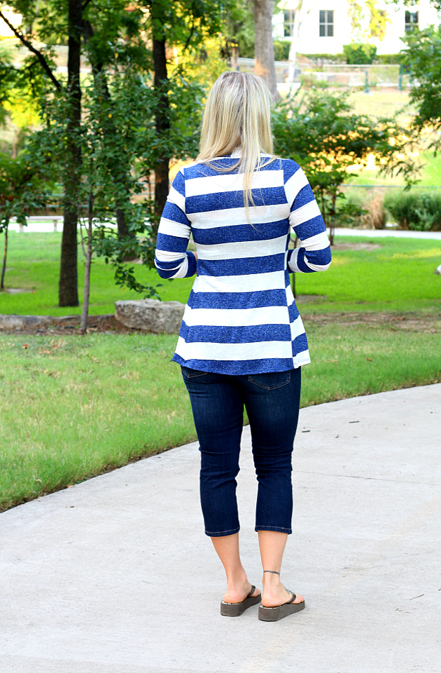 Golden Tote Review - July 2016: Chris & Carol Striped Cardigan