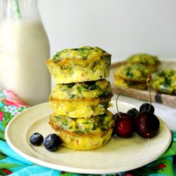 No need to waste time making breakfast in the morning- bake these mini spinach frittatas in advance and you’ll have a protein-rich meal that’s ready when you are.