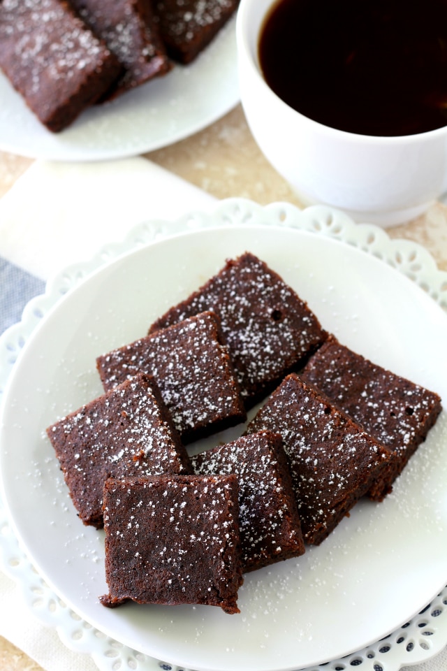 These Healthy Espresso Brownies are naturally gluten free, made with healthier ingredients and have the most over-the-top delicious espresso flavor, that cannot be denied!