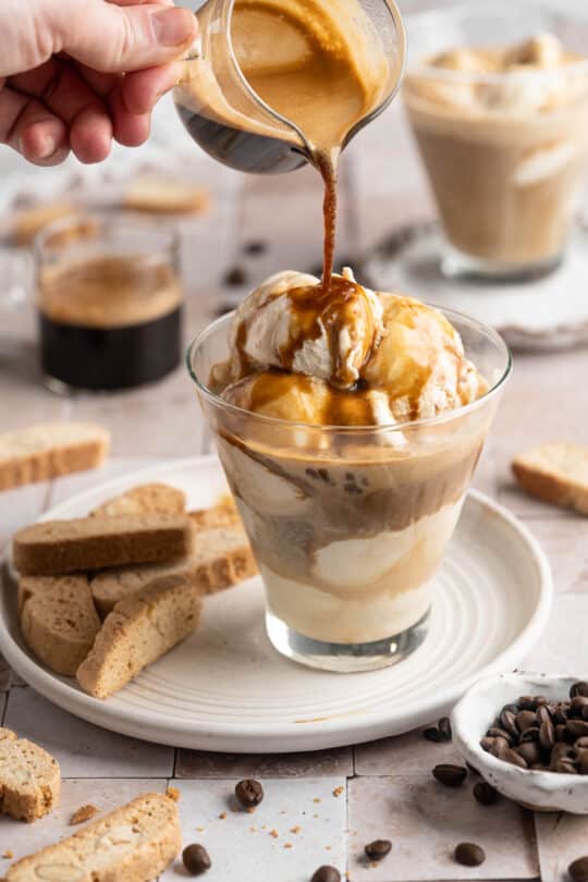 Salted Caramel Affogato - Kim's Cravings