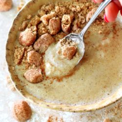 If you love a good Snickerdoodle Cookie, you are going to go crazy for the deliciousness of this Snickerdoodle Protein Smoothie. Plus, it's easy to make, gluten-free and vegan.