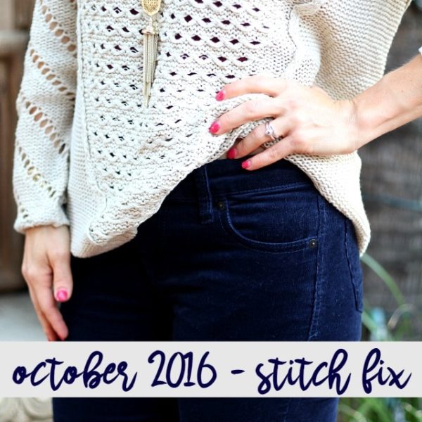October 2016 Stitch Fix Review