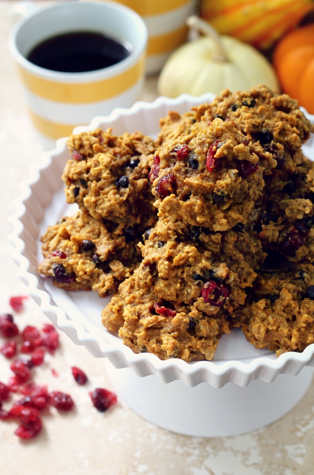 Bake these, eat these for breakfast or dessert, share these, save these all for yourself. But simply don’t pass up making them – these Gluten-Free Pumpkin Breakfast Cookies are too good to miss out on.