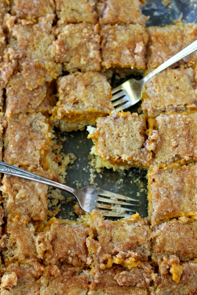 You guys know I have a thing for pumpkin. But nothing can satisfy my pumpkin cravings like my Grandma's Pumpkin Pie Dessert Squares aka my family's VERY favorite dessert. Seriously so yum!