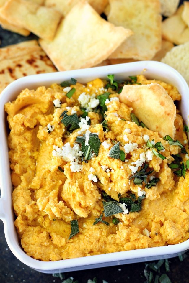 Warm Butternut Squash Feta Dip is one of those dips that's gone in a flash. Guaranteed! Creamy, cheesy and warm this fall-inspired app is a keeper for sure!