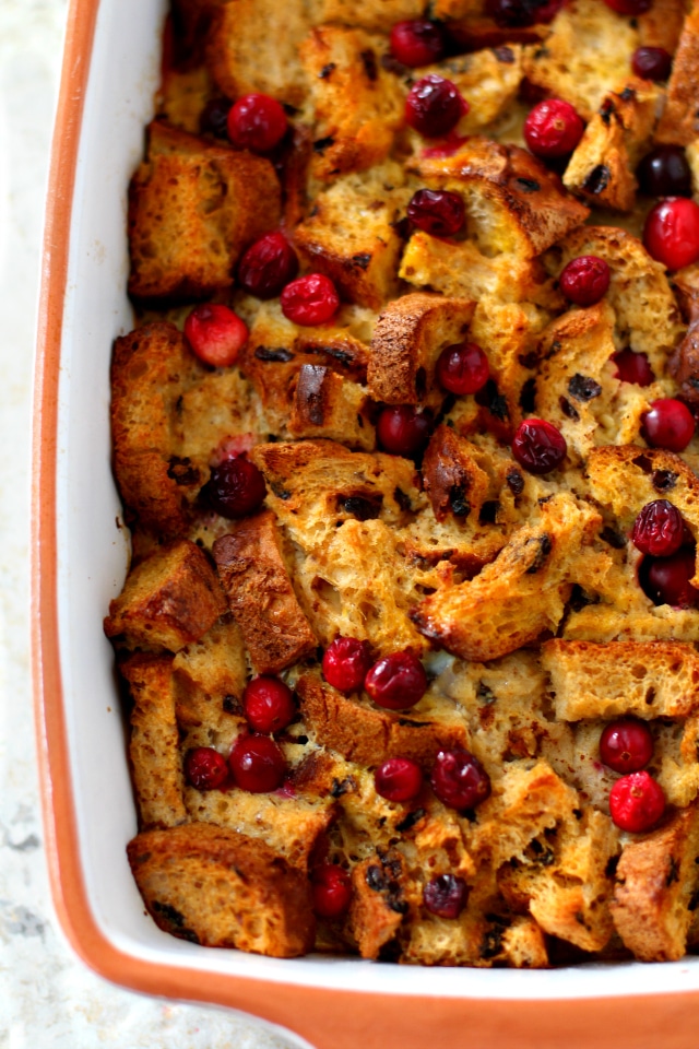 This Cranberry Orange French Toast Bake is my go-to recipe for holiday and weekend brunches. It never fails to impress and is super easy to prepare. (gluten-free & dairy-free)