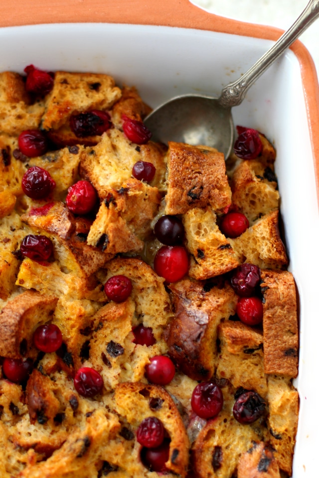 This Cranberry Orange French Toast Bake is my go-to recipe for holiday and weekend brunches. It never fails to impress and is super easy to prepare. (gluten-free & dairy-free)