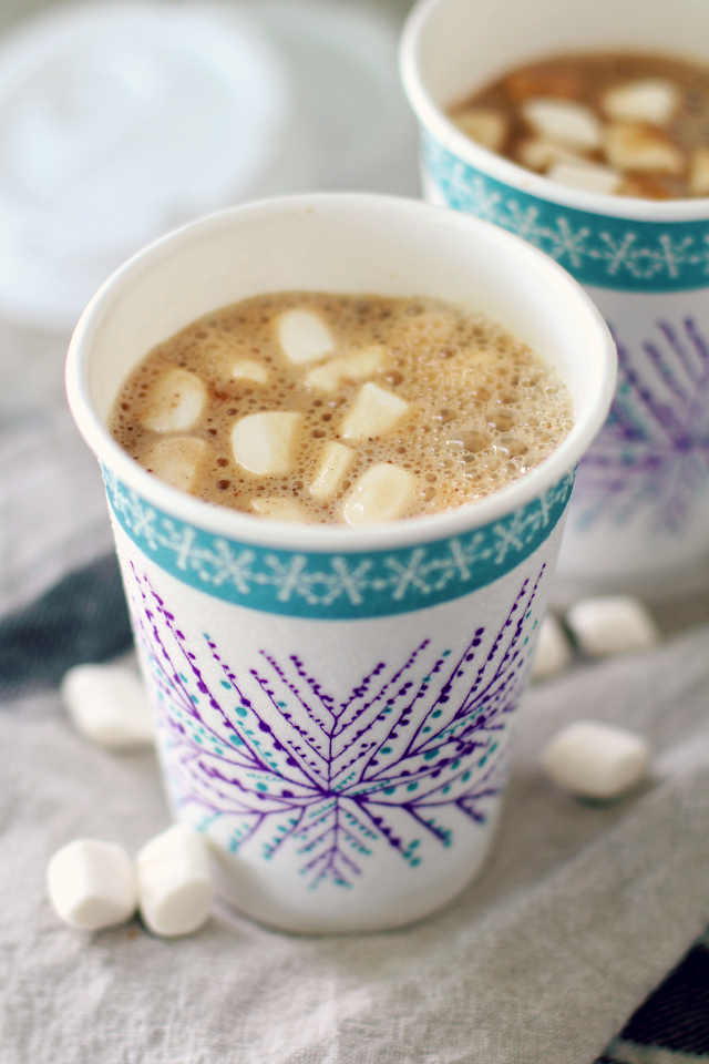 This healthier homemade gingerbread hot cocoa is wonderful for chilly mornings or frosty afternoons! 