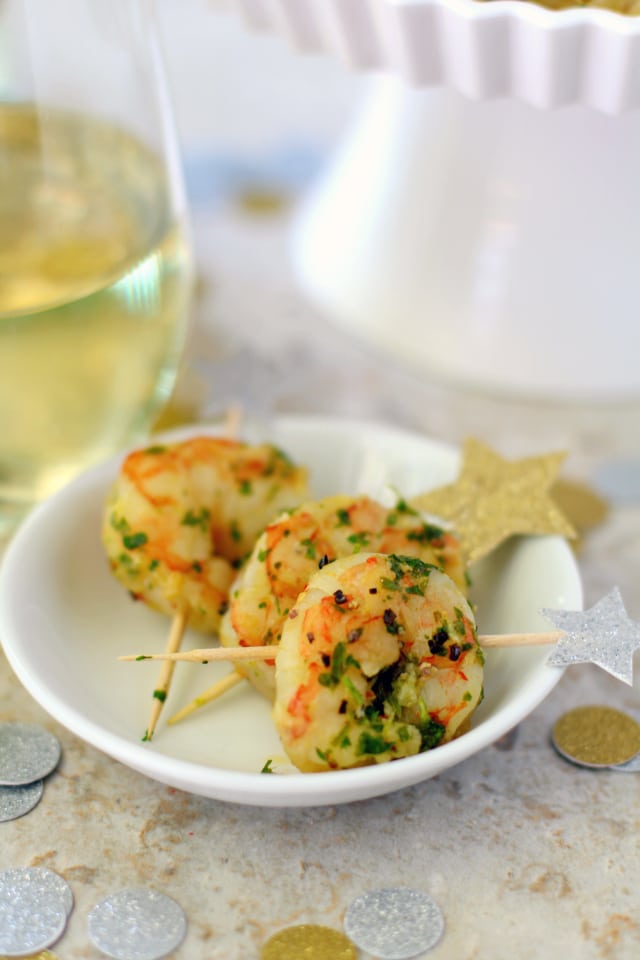Start off your next party with this easy, yet impressive, Healthy Chimichurri Shrimp Appetizer. It's sure to be a huge hit and leave guests asking for your recipe!